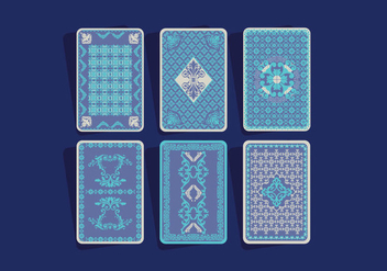 Playing Card Back Vector - Kostenloses vector #397521